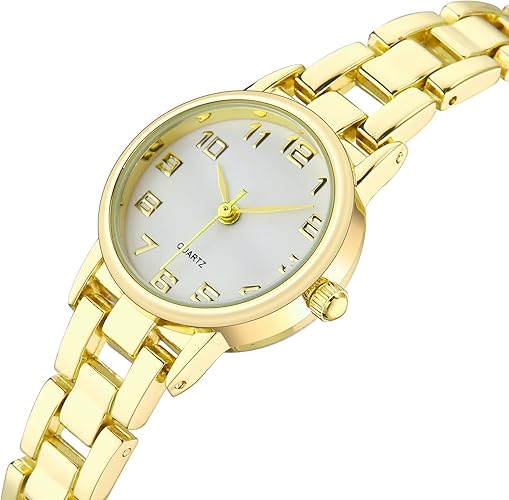 Womens Waterproof Wrist Watch,Women's Small Thin Analog Bracelet Quartz Watch Dainty Christmas Gifts