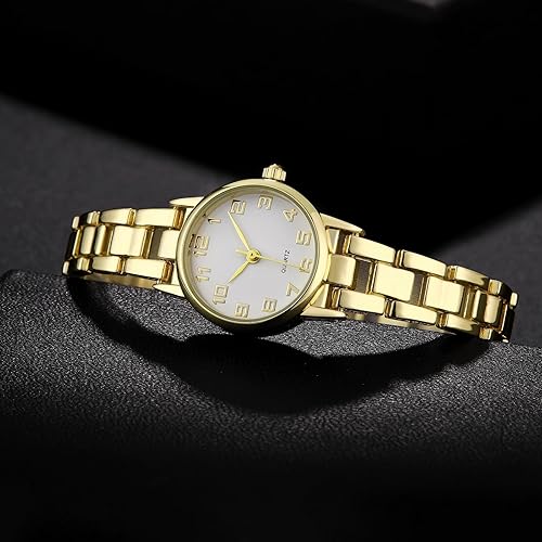 Womens Waterproof Wrist Watch,Women's Small Thin Analog Bracelet Quartz Watch Dainty Christmas Gifts
